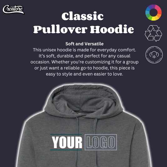 Customizable pullover hoodie