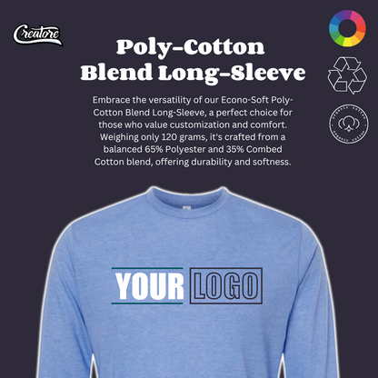 Customizable polycotton, classic long sleeve